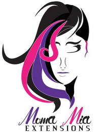 MOMA MIA EXTENSIONS logo