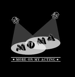 MOMA MORE ON MY ACTING logo