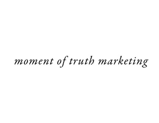 MOMENT OF TRUTH MARKETING logo