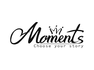 MOMENTS CHOOSE YOUR STORY logo