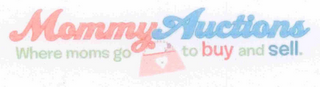 MOMMY AUCTIONS WHERE MOMS GO TO BUY AND SELL logo
