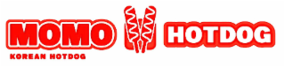 MOMO HOTDOG AND KOREAN HOTDOG logo