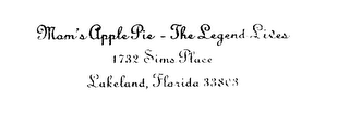 MOM'S APPLE PIE - THE LEGEND LIVES logo