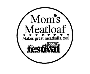 MOM'S MEATLOAF MAKES GREAT MEATBALLS, TOO! FOODS FESTIVAL logo