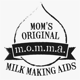 MOM'S ORIGINAL M.O.M.M.A. MILK MAKING AIDS logo