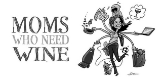MOMS WHO NEED WINE logo