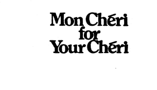 MON CHERI FOR YOUR CHERI logo