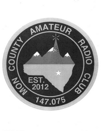 MON COUNTY AMATEUR RADIO CLUB 147.075 EST. 2012 logo