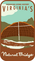 MONACAN LIVING HISTORY VIRGINIA'S NATURAL BRIDGE logo