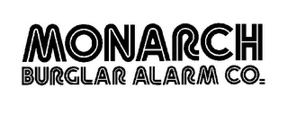 MONARCH BURGLAR ALARM CO. logo
