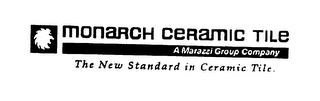 MONARCH CERAMIC TILE A MARAZZI GROUP COMPANY THE NEW STANDARD IN CERAMIC TILE. logo