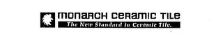 MONARCH CERAMIC TILE THE NEW STANDARD IN CERAMIC TILE. logo