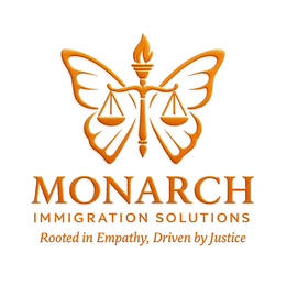 MONARCH IMMIGRATION SOLUTIONS ROOTED IN EMPATHY, DRIVEN BY JUSTICE logo