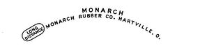 MONARCH LONG DISTANCE MONARCH RUBBER CO. HARTVILLE. O. logo