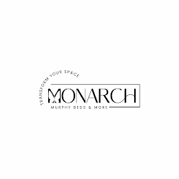 MONARCH MURPHY BEDS & MORE TRANSFORM YOUR SPACE logo