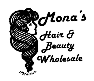 MONA'S HAIR & BEAUTY WHOLESALE REFLECTIONS logo