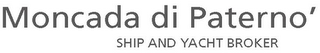 MONCADA DI PATERNO' SHIP AND YACHT BROKER logo