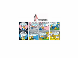 MONCLER SIMPLE A' LAVER! EASY TO WASH! LA LA LAAA JE ME LAVE AU SAVON DOUX I WASH IN A MILD SOAP! JE ME RINCE ABONDAMMENT… I RINSE WELL… ET ME SECHE A' L'AIR! ...AND DRY IN AN AERATED SPOT! FACILE A' DEGRAISSER EASY TO DRY CLEAN! WOUAAAH! JE SUIS TRES SALE! QUE FAIRE? OH! I'M VERY DIRTY! WHAT CAN I DO? JE VOUDRAIS UN BAIN DE (P)… I'D LIKE TO HAVE A BATH WITH (P) ET ME VOILA REMIS A' NEUF! AND I'M FINE AGAIN! logo