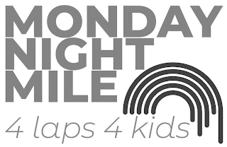MONDAY NIGHT MILE 4 LAPS 4 KIDS logo