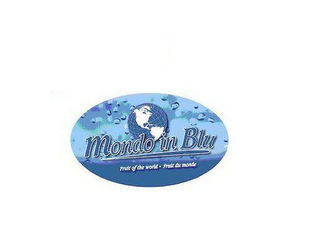 MONDO IN BLU FRUIT TO THE WORLD FRUIT DU MONDE logo