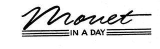 MONET IN A DAY logo