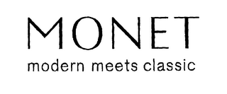 MONET MODERN MEETS CLASSIC logo
