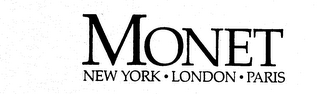 MONET NEW YORK-LONDON-PARIS logo
