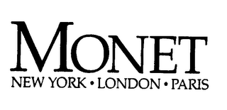 MONET NEW YORK-LONDON-PARIS logo