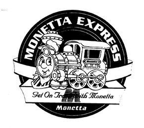 MONETTA EXPRESS MONETTA GET ON TRACK WITH MONETTA logo