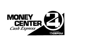 MONEY CENTER 24 CASH EXPRESS OWNED BY CEFCU logo