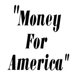 "MONEY FOR AMERICA" logo