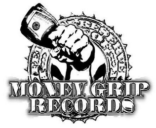 MONEY GRIP RECORDS 100 FED RESERVE OF logo