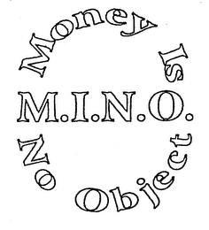 MONEY IS NO OBJECT M.I.N.O. logo