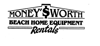 MONEY'$WORTH BEACH HOME EQUIPMENT RENTALS logo