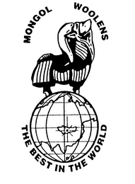 MONGOL WOOLENS THE BEST IN THE WORLD logo