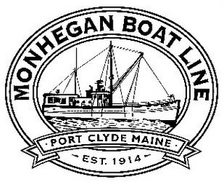 MONHEGAN BOAT LINE PORT CLYDE MAINE EST. 1914 logo