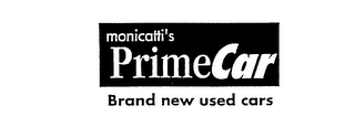 MONICATTI'S PRIMECAR BRAND NEW USED CARS logo