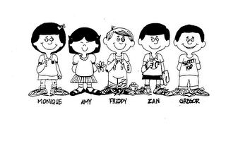 MONIQUE AMY FREDDY ZAN GREGOR SAFETY KID logo