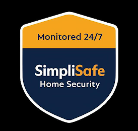 MONITORED 24/7 SIMPLISAFE HOME SECURITY logo