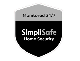 MONITORED 24/7 SIMPLISAFE HOME SECURITY logo