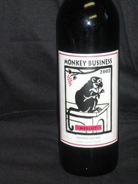 MONKEY BUSINESS 2002 MERLOT SONOMA COUNTY logo