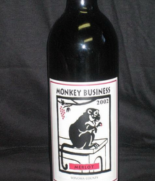 MONKEY BUSINESS MERLOT SONOMA COUNTY 20002 logo
