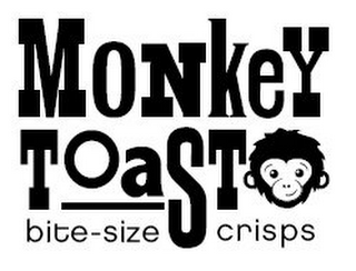 MONKEY TOAST BITE-SIZE CRISPS logo