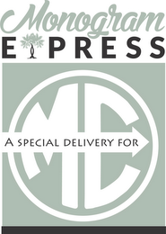 MONOGRAM EXPRESS A SPECIAL DELIVERY FOR ME logo