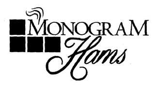 MONOGRAM HAMS logo