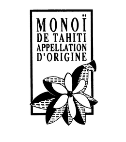 MONOI DE TAHITI APPELLATION D'ORIGINE logo