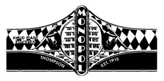 MONOPOL THOMPSON EST. 1915 HAND MADE IMPORTED logo