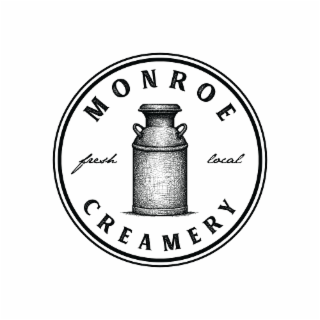 MONROE CREAMERY FRESH LOCAL logo