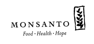 MONSANTO FOOD HEALTH HOPE logo