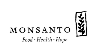 MONSANTO FOOD HEALTH HOPE logo